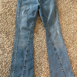 True Religion Classic Blue Wide Leg Jeans